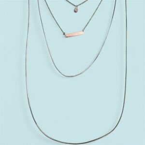 Elegant Silver 4-in-1 Necklace
